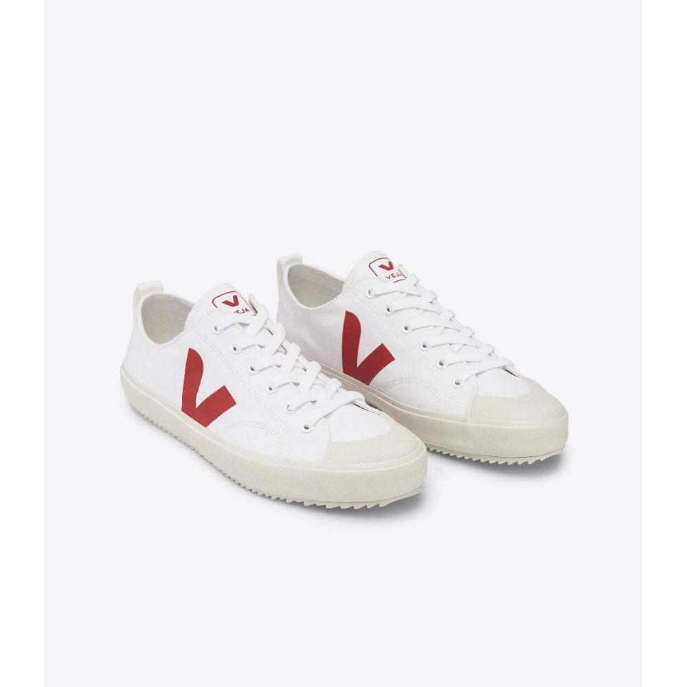 Veja NOVA CANVAS PIERRE Schoenen Heren White/Red | NL 214UZG